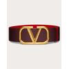 Valentino Reversible Vlogo Belt In Glossy Calfskin 70 Mm - Red - Valentino Garavani Belts